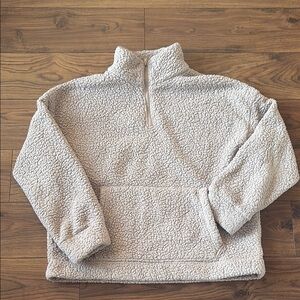 Cozy Cream Sherpa Pullover